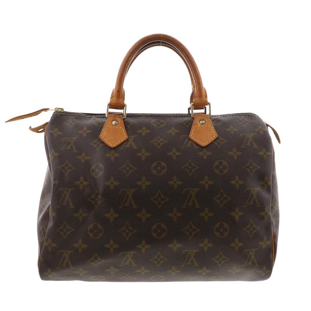 LOUIS VUITTON Monogram Speedy Handbag Bag Brown